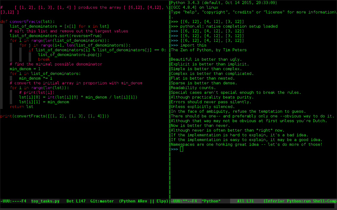 Emacs frame